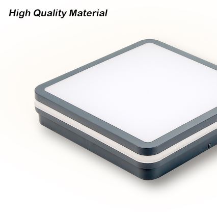 Brilagi - Εξωτερικό φωτιστικό LED με αισθητήρα κίνησης BENE LED/24W/230V 26x26 εκ. ανθρακί IP54