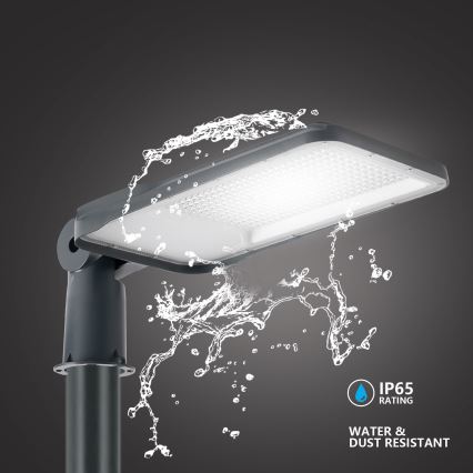 Brilagi - LED εξωτερικό φωτιστικό δρόμου με στύλο και αρθρωτό βραχίονα 4 m URBANLIGHT LED/200W/230V ανθρακί IP65