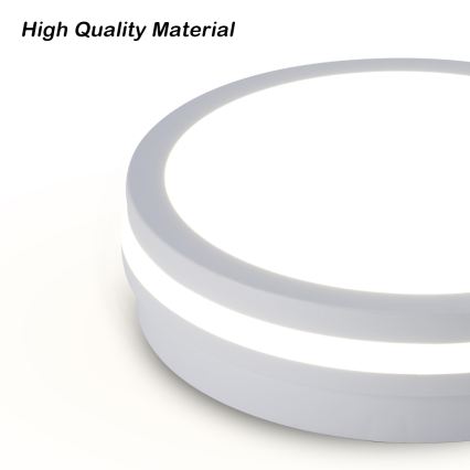 Brilagi - LED εξωτερικό φωτιστικό οροφής BENE LED/18W/230V διάμ. 21,5 cm λευκό IP54