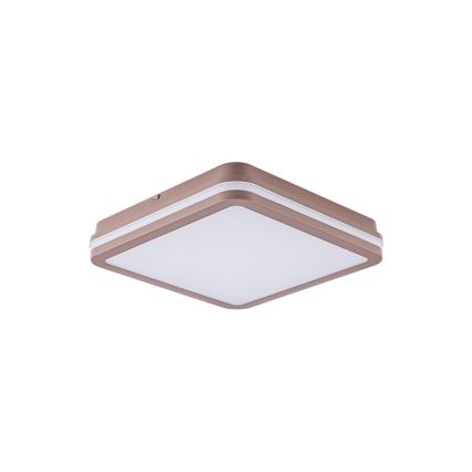 Brilagi - Εξωτερικό LED φωτιστικό οροφής BENE LED/24W/230V 26x26 cm καφέ IP54