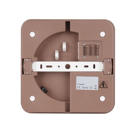 Brilagi - Εξωτερικό LED φωτιστικό οροφής BENE LED/24W/230V 26x26 cm καφέ IP54