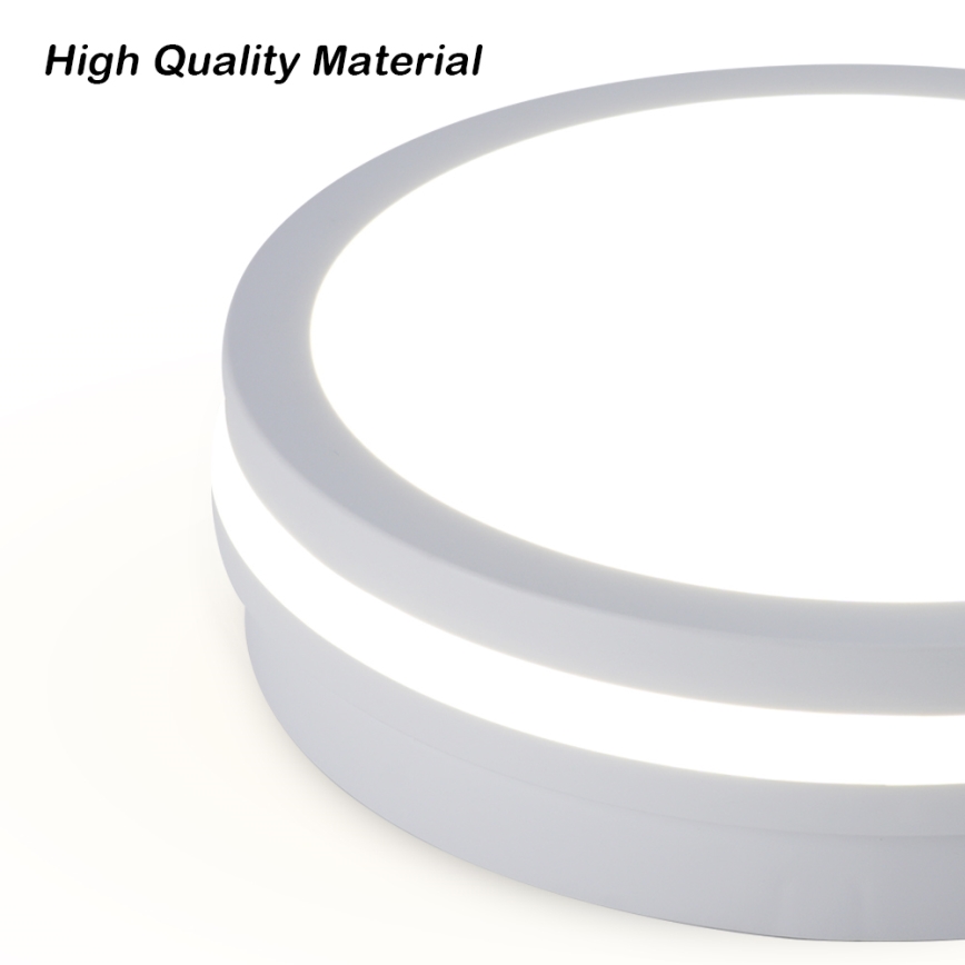 Brilagi - LED Εξωτερικό φωτιστικό οροφής BENE LED/24W/230V Ø 26 cm λευκό IP54