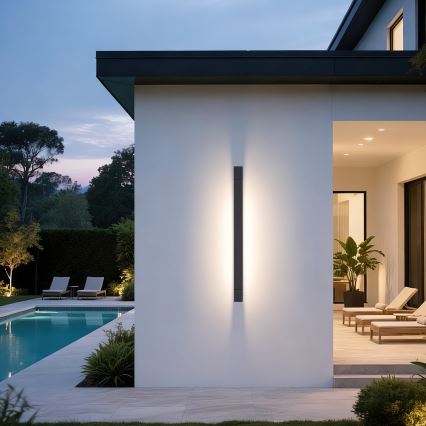 Brilagi - LED Εξωτερικό Επιτοίχιο Φωτιστικό AQUA LINE LED/24W/230V 90 cm IP44 ανθρακί CRI 90