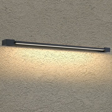 BRILAGI - LED Εξωτερικό επιτοίχιο φωτιστικό AQUA LINE LED/36W/230V 120 cm IP44 μαύρο CRI 90
