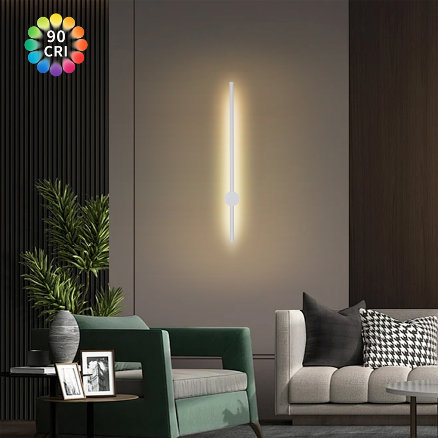 Brilagi - LED επιτοίχιο φωτιστικό εξωτερικού χώρου AURA LED/12W/230V 3000K IP54 65 cm λευκό CRI 90