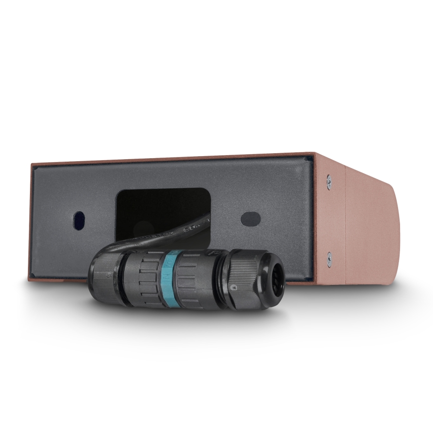 Brilagi - LED εξωτερικό επιτοίχιο φωτιστικό CROTONE LED/7W/230V καφέ IP54