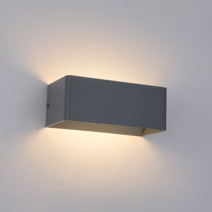 Brilagi - LED εξωτερικό επιτοίχιο φωτιστικό DONNANI LED/7W/230V 20 cm ανθρακί IP44