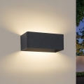 Brilagi - LED εξωτερικό επιτοίχιο φωτιστικό DONNANI LED/7W/230V 20 cm μαύρο IP44