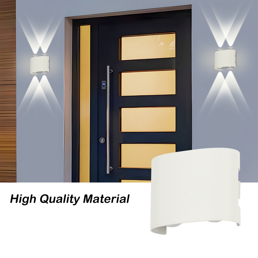 Brilagi - LED εξωτερικό επιτοίχιο φωτιστικό FLAREBOX LED/4W/230V λευκό IP65