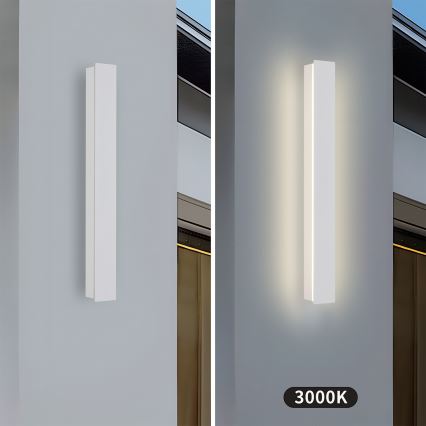 Brilagi - LED Εξωτερικό επιτοίχιο φωτιστικό LINEAR LED/12W/230V 3000K IP65 50 cm λευκό CRI 90
