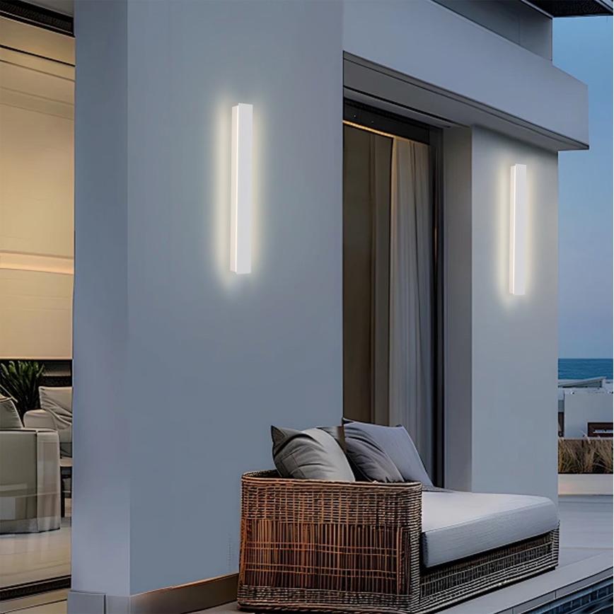 Brilagi - LED Εξωτερικό επιτοίχιο φωτιστικό LINEAR LED/12W/230V 3000K IP65 50 cm λευκό CRI 90