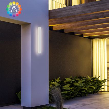 Brilagi - LED Εξωτερικό επιτοίχιο φωτιστικό LINEAR LED/12W/230V 3000K IP65 50 cm λευκό CRI 90