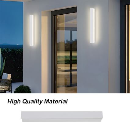 Brilagi - LED Εξωτερικό επιτοίχιο φωτιστικό LINEAR LED/12W/230V 3000K IP65 50 cm λευκό CRI 90
