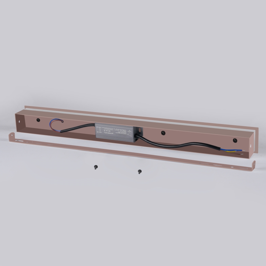 Brilagi - LED Επιτοίχιο φωτιστικό εξωτερικού χώρου LINEAR LED/12W/230V 3000K IP65 50 cm καφέ CRI 90
