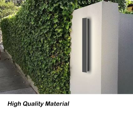 Brilagi - Επιτοίχιο φωτιστικό εξωτερικού χώρου LINEAR LED/12W/230V 3000K IP65 50 cm ανθρακί CRI 90