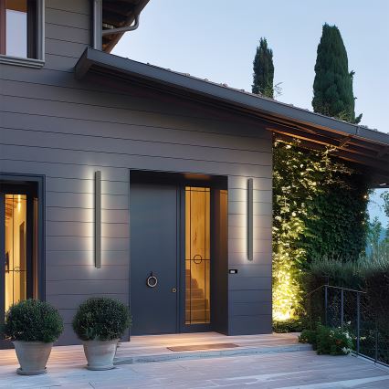 Brilagi - Εξωτερικό επιτοίχιο φωτιστικό LINEAR LED/22W/230V 3000K IP65 100 cm ανθρακί CRI 90