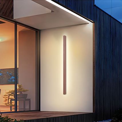 Brilagi - Εξωτερικό επιτοίχιο φωτιστικό LINEAR LED/32W/230V 3000K IP65 140 cm καφέ CRI 90