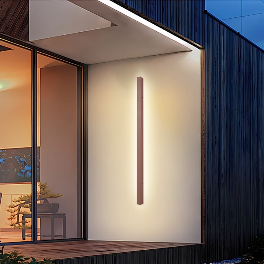 Brilagi - Εξωτερικό επιτοίχιο φωτιστικό LINEAR LED/32W/230V 3000K IP65 140 cm καφέ CRI 90