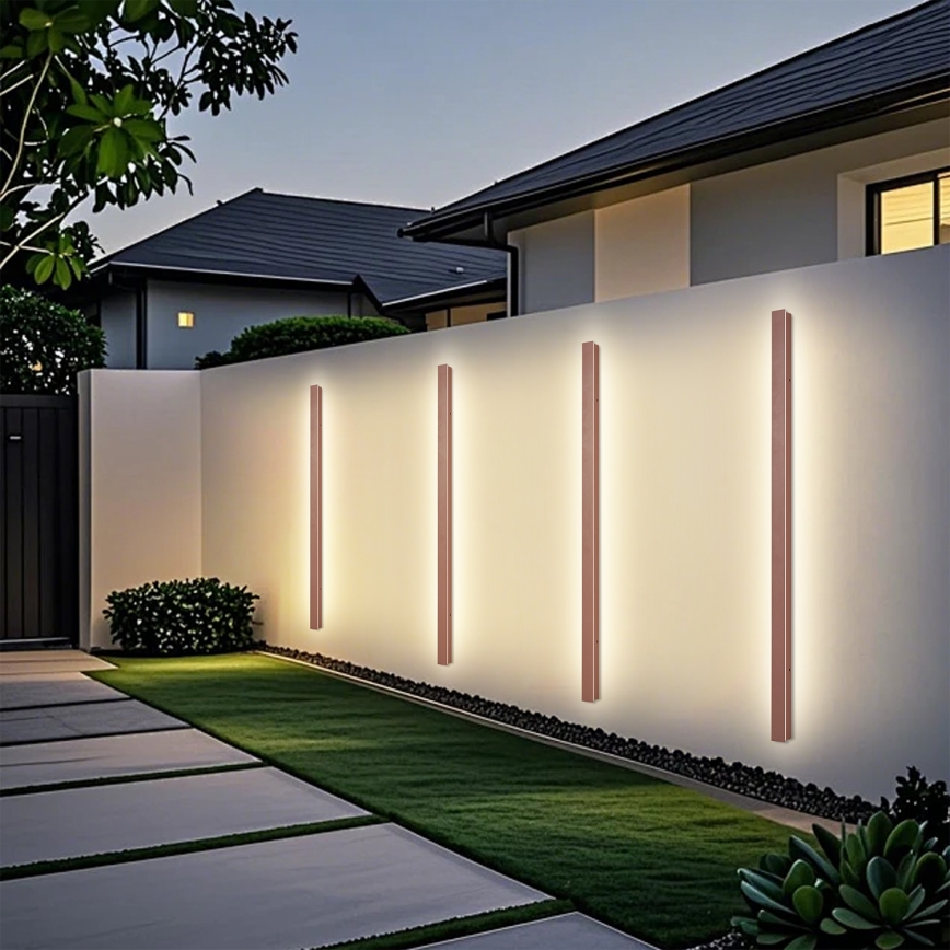 Brilagi - Εξωτερικό επιτοίχιο φωτιστικό LINEAR LED/32W/230V 3000K IP65 140 cm καφέ CRI 90