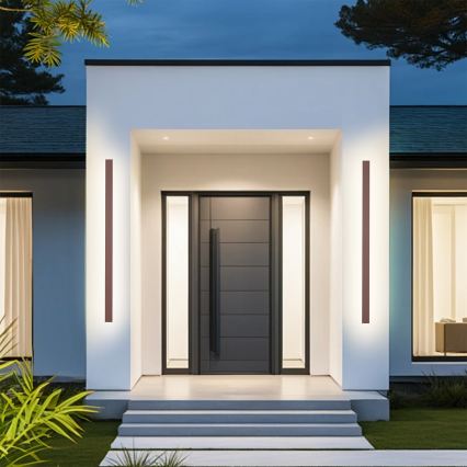 Brilagi - Εξωτερικό επιτοίχιο φωτιστικό LINEAR LED/32W/230V 3000K IP65 140 cm καφέ CRI 90