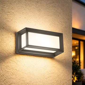 Brilagi - LED εξωτερικό επιτοίχιο φωτιστικό PARKER LED/12W/230V 3000/4500/6000K ανθρακί IP44