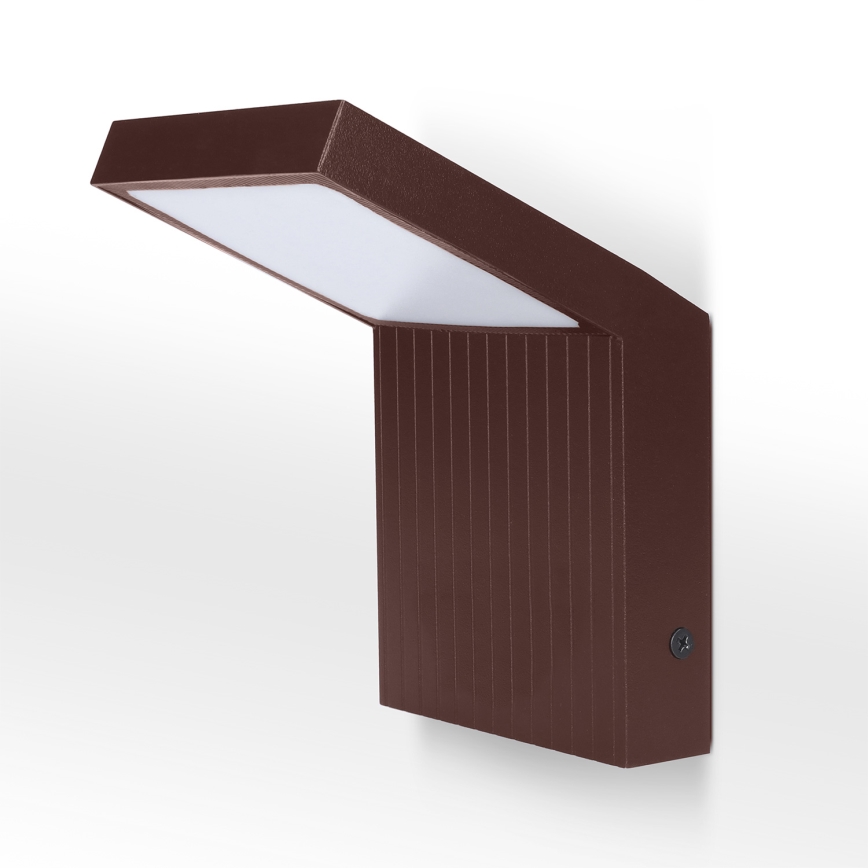 Brilagi - LED εξωτερικό επιτοίχιο φωτιστικό RIANO LED/8W/230V καφέ IP65
