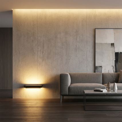 Brilagi - LED εξωτερικό επιτοίχιο φωτιστικό SALERNO LED/12W/230V 35,5 cm ανθρακί IP65