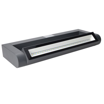 Brilagi - LED εξωτερικό επιτοίχιο φωτιστικό SALERNO LED/12W/230V 35,5 cm ανθρακί IP65