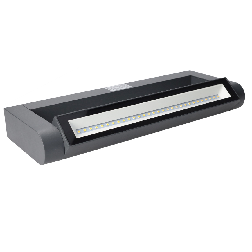 Brilagi - LED εξωτερικό επιτοίχιο φωτιστικό SALERNO LED/12W/230V 35,5 cm ανθρακί IP65