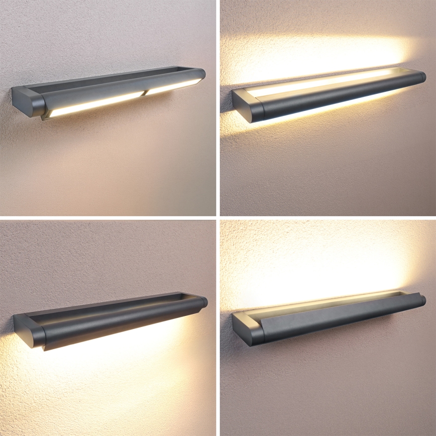 Brilagi - LED Εξωτερικό επιτοίχιο φωτιστικό SALERNO LED/24W/230V 66 cm ανθρακί IP65