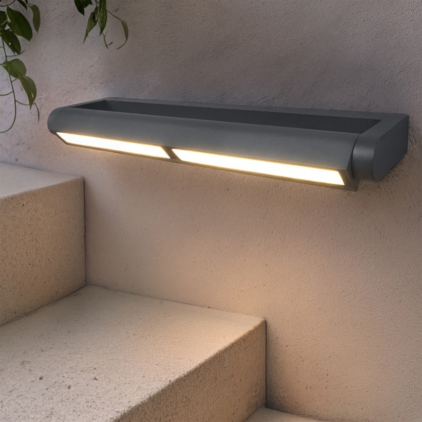 Brilagi - LED Εξωτερικό επιτοίχιο φωτιστικό SALERNO LED/24W/230V 66 cm ανθρακί IP65