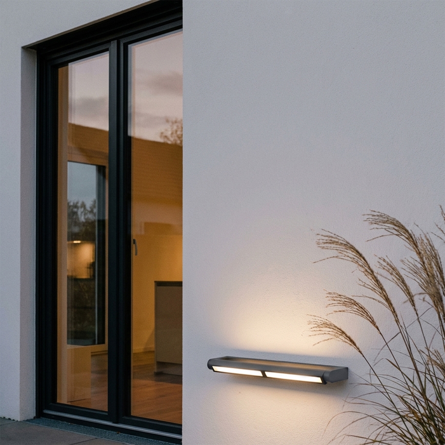 Brilagi - LED Εξωτερικό επιτοίχιο φωτιστικό SALERNO LED/24W/230V 66 cm ανθρακί IP65