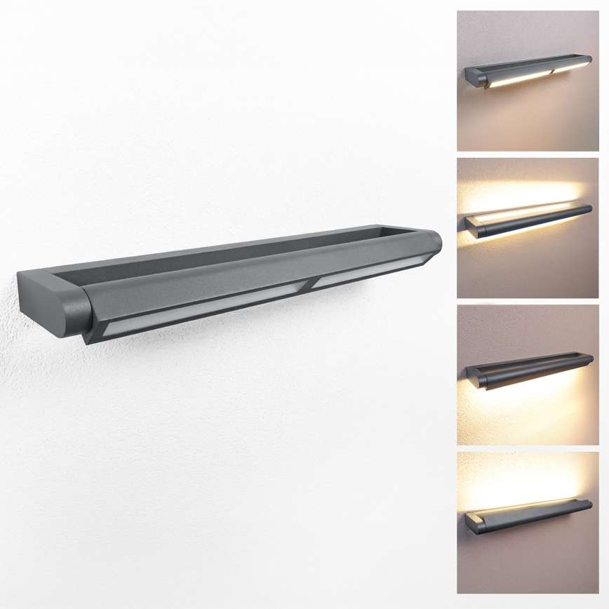 Brilagi - LED Εξωτερικό επιτοίχιο φωτιστικό SALERNO LED/24W/230V 66 cm ανθρακί IP65
