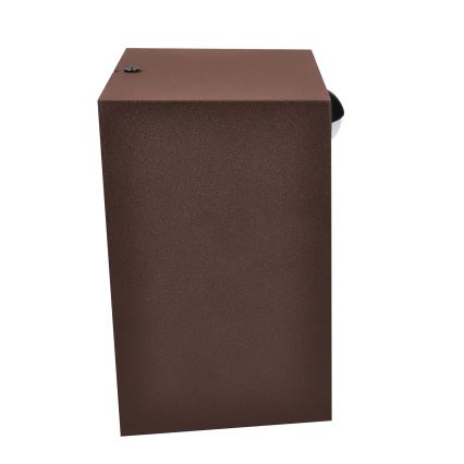 Brilagi - LED εξωτερικό επιτοίχιο φωτιστικό με αισθητήρα TERNI LED/12W/230V καφέ IP44