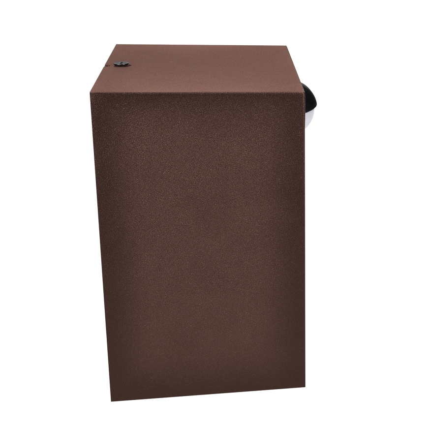 Brilagi - LED εξωτερικό επιτοίχιο φωτιστικό με αισθητήρα TERNI LED/12W/230V καφέ IP44