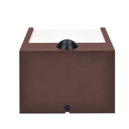 Brilagi - LED εξωτερικό επιτοίχιο φωτιστικό με αισθητήρα TERNI LED/12W/230V καφέ IP44