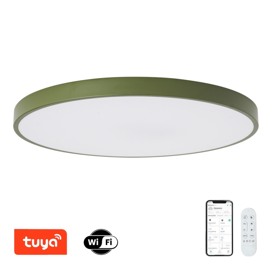 Brilagi - Ρυθμιζόμενο LED φωτιστικό POOL SMART LED/128W/230V Ø 100 cm Wi-Fi Tuya + τηλεχειριστήριο, πράσινο
