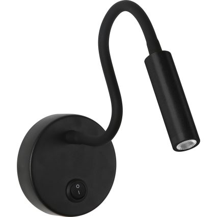 Brilagi - LED Εύκαμπτο φωτιστικό τοίχου MAYA LED/3W/230V 4000K μαύρο