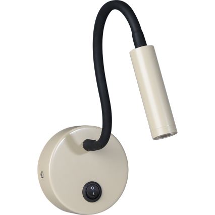 Brilagi - LED Εύκαμπτο φωτιστικό τοίχου MAYA LED/3W/230V 4000K μπεζ