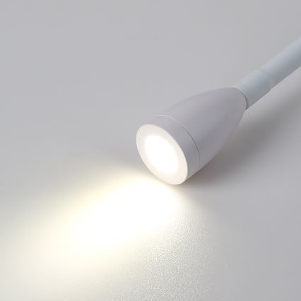 BRILAGI - LED Εύκαμπτο επιτοίχιο φωτιστικό MAYA DOUBLE LED/4W/230V + LED/3W λευκό