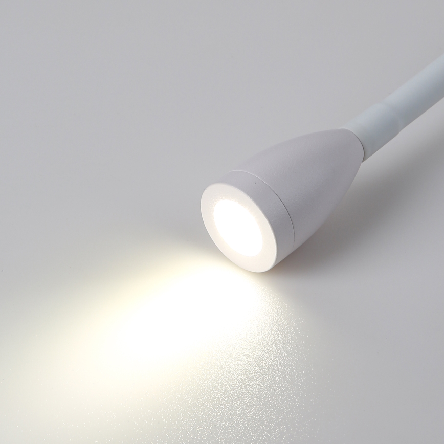 BRILAGI - LED Εύκαμπτο επιτοίχιο φωτιστικό MAYA DOUBLE LED/4W/230V + LED/3W λευκό