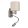 Brilagi - LED Ευέλικτο επιτοίχιο φωτιστικό BOBO 1xE27/25W/230V + LED/3W ματ χρώμιο/μπεζ/πουά