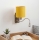 Brilagi - LED ευέλικτο επιτοίχιο φωτιστικό NUBILA 1xE27/25W/230V + LED/3W ματ χρώμιο/κίτρινο