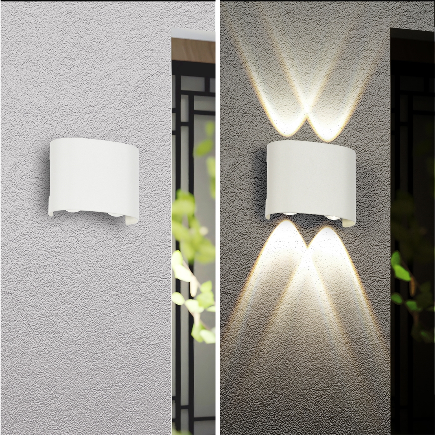 Brilagi - LED εξωτερικό επιτοίχιο φωτιστικό FLAREBOX LED/4W/230V λευκό IP65