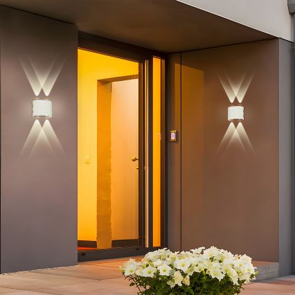Brilagi - LED εξωτερικό επιτοίχιο φωτιστικό FLAREBOX LED/4W/230V λευκό IP65