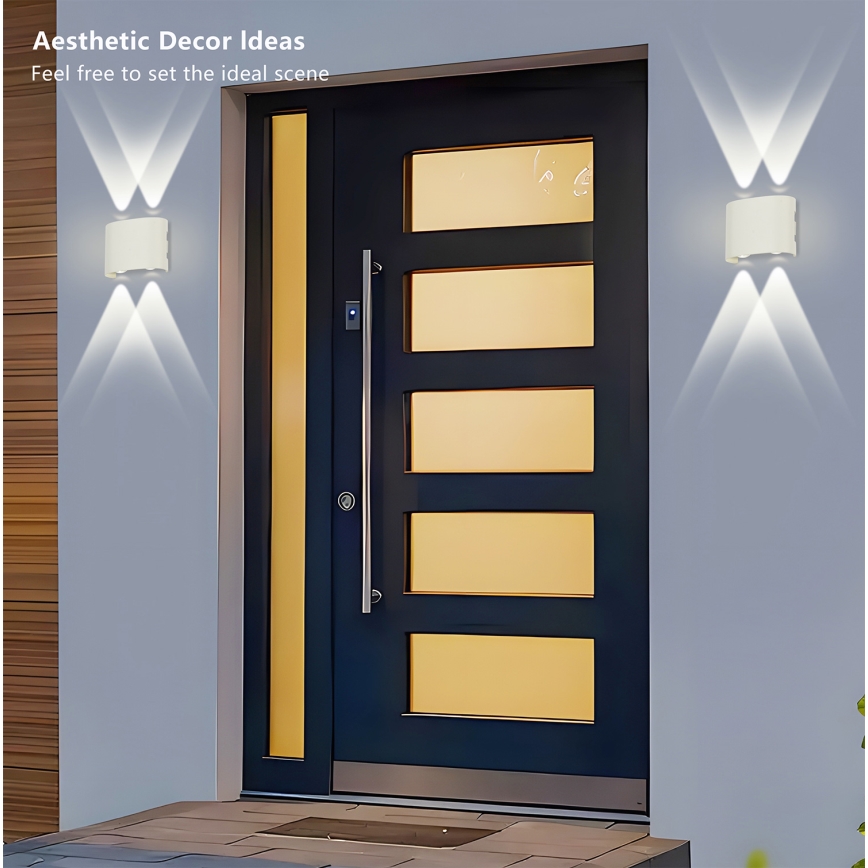 Brilagi - LED εξωτερικό επιτοίχιο φωτιστικό FLAREBOX LED/4W/230V λευκό IP65