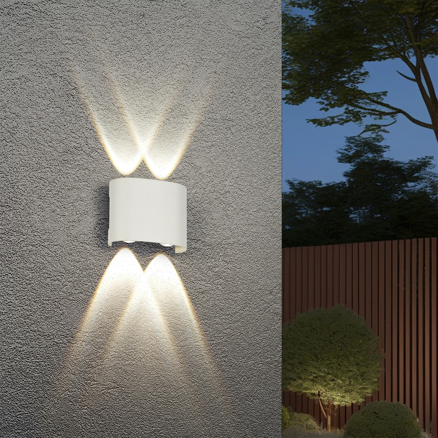 Brilagi - LED εξωτερικό επιτοίχιο φωτιστικό FLAREBOX LED/4W/230V λευκό IP65