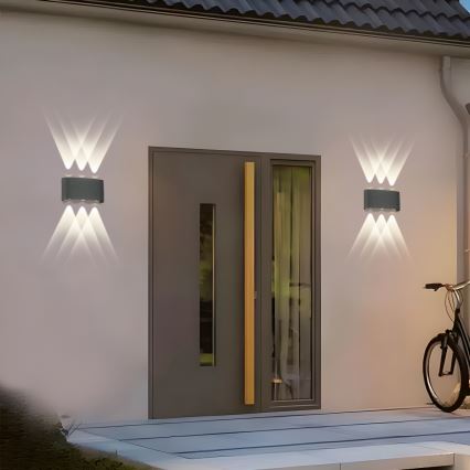 Brilagi - LED Εξωτερική τοιχογραφία FLAREBOX LED/6W/230V ανθρακί IP65