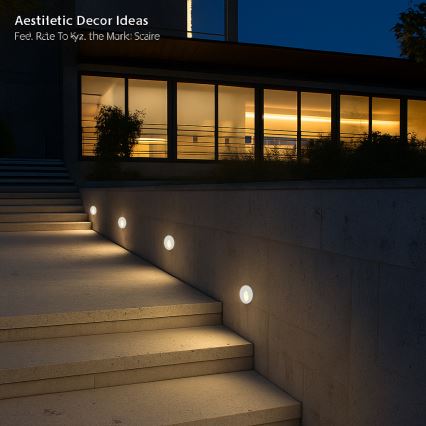 Brilagi - LED Εξωτερικό εντοιχισμένο φωτιστικό STAIRDOT LED/2W/230V λευκό IP65 στρογγυλό