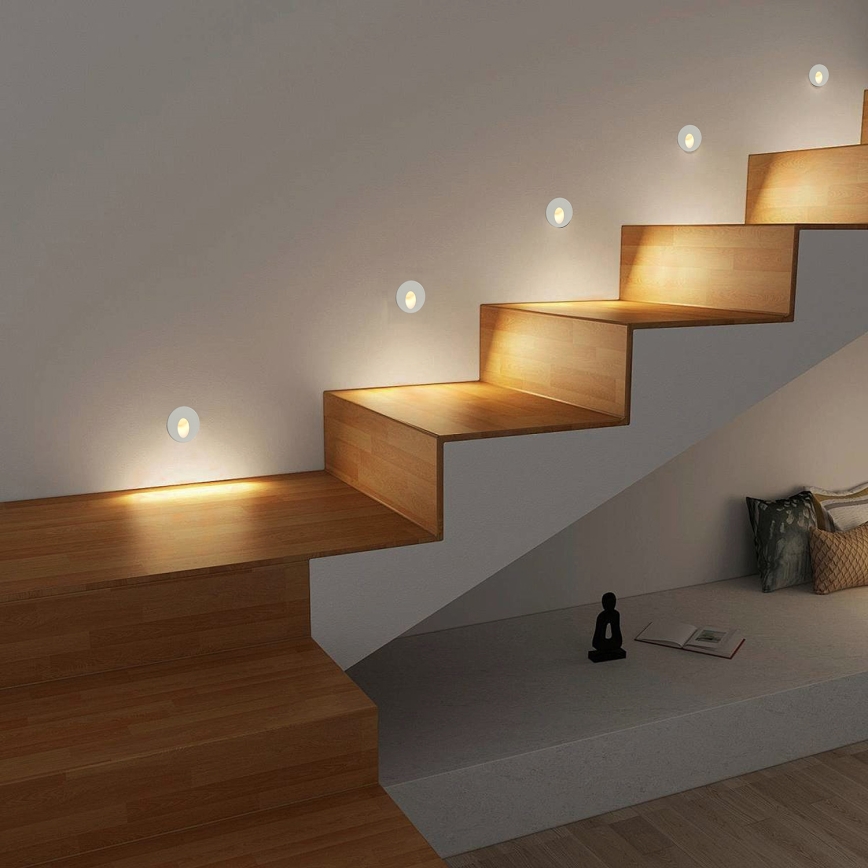 Brilagi - LED Εξωτερικό εντοιχισμένο φωτιστικό STAIRDOT LED/2W/230V λευκό IP65 στρογγυλό